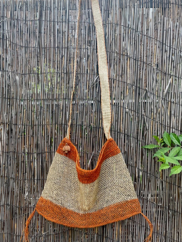 Sustainable Eartha Bag with Avocado Keychain - Terracotta