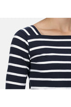 Load image into Gallery viewer, Womens Polexia Stripe T-Shirt - Navy/White