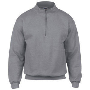 Gildan Adult Vintage 1/4 Zip Sweatshirt Top (Sport Grey)