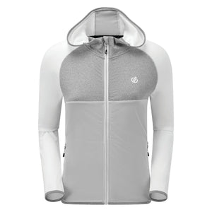 Womens/Ladies Courteous II Hooded Stretch Midlayer - White/Argent Grey
