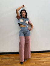 Load image into Gallery viewer, Color Block Wide Leg Pant