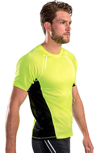 SOLS Mens Sydney Reflective Running T-Shirt (Neon Yellow)