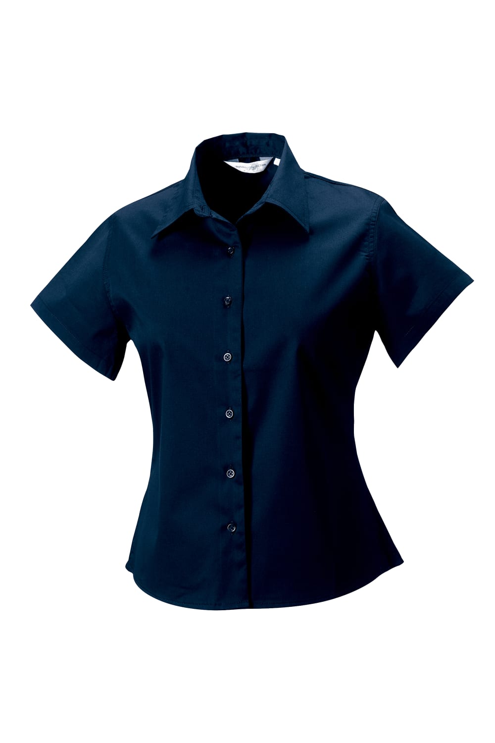 Russell Collection Womens/Ladies Short Sleeve Classic Twill Shirt (French Navy)