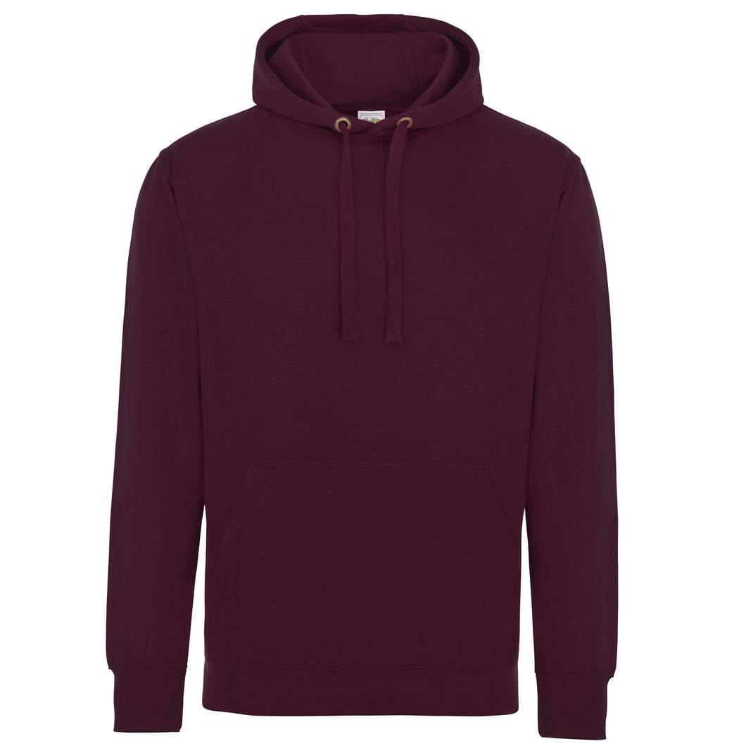 AWDis Just Hoods Adults Unisex Supersoft Hooded Sweatshirt/Hoodie (Burgundy)