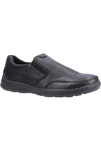 Load image into Gallery viewer, Mens Aaron Slip On Leather Shoe - Black