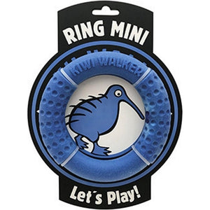 Kiwi Walker Lets Play Dog Ring Toy (Blue) (13cm)