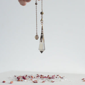 Natural Smoky Quartz Crystal Divination Pendulum