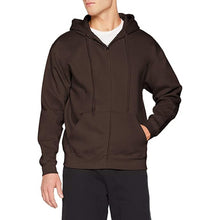 Load image into Gallery viewer, Fruit Of The Loom Mens Premium 70/30 Hooded Zip-Up Sweatshirt / Hoodie (Chocolate)
