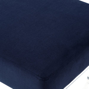 Laris Velvet Ottoman