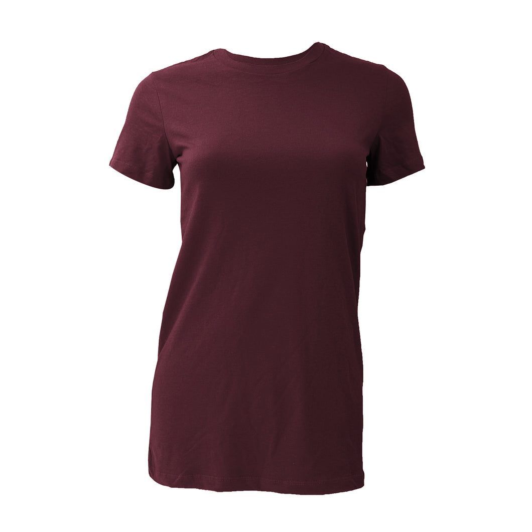 Bella Ladies/Womens The Favorite Tee Short Sleeve T-Shirt (Maroon)