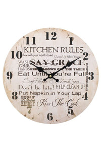 Something Different 13.4in Kitchen Rules Clock