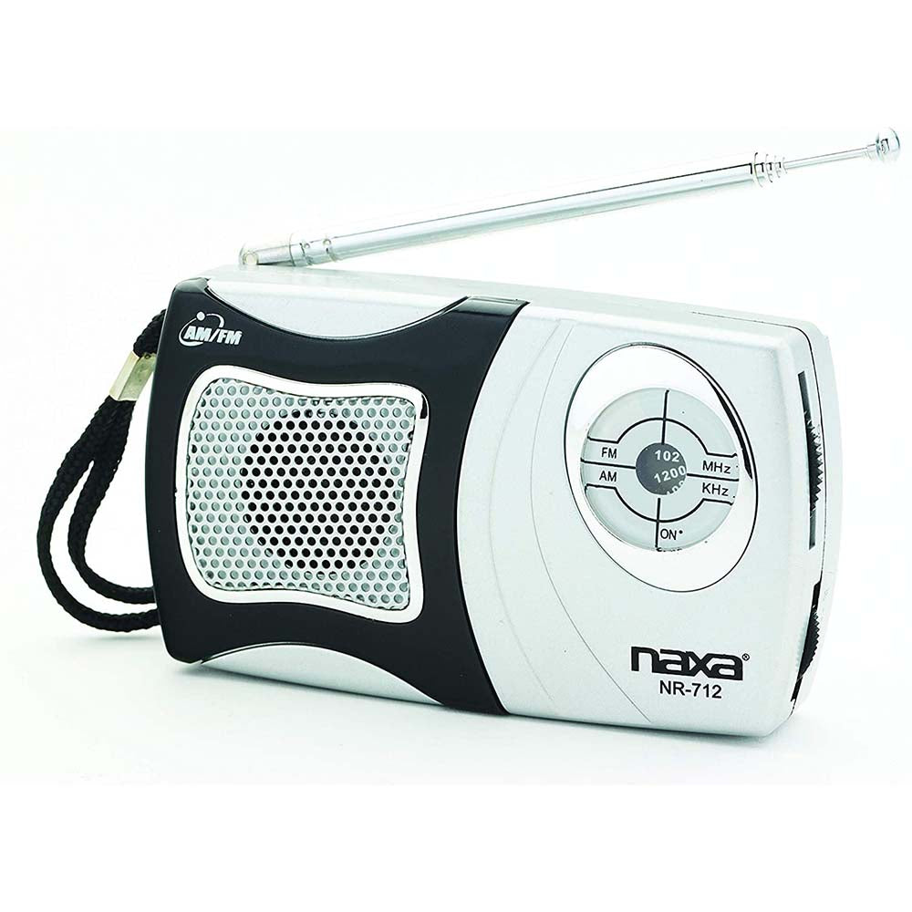 AM/FM Mini Pocket Radio with Built-In Speaker