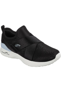 Womens/Ladies Skech-Air Dynamight Sneakers (Black/Light Blue)