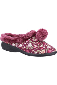 Womens Buzzard Slippers - Burgundy