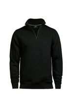 Load image into Gallery viewer, Tee Jays Mens Half Zip Sweatshirt (Black)