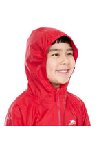 Load image into Gallery viewer, Trespass Childrens/Kids Button Rain Suit (Red)