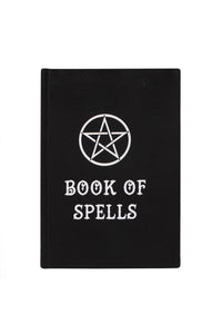 Book of Spells A5 Notebook- Black/White