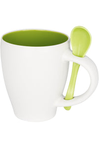 Bullet Nadu Ceramic Mug With Spoon (Green) (One Size)