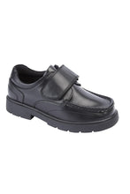 Load image into Gallery viewer, Roamers Boys Touch Fastening Boat Shoe (Black)
