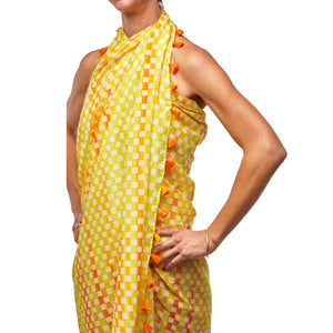 Sunshine Geo Yellow Sarong