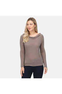 Womens/Ladies Frayda Long Sleeved T-Shirt - Coconut