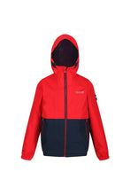 Load image into Gallery viewer, Regatta Childrens/Kids Haskel Waterproof Jacket (True Red/Navy)
