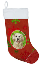 Load image into Gallery viewer, Christmas Snowflakes Golden Retriever Christmas Stocking