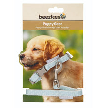 Load image into Gallery viewer, Beeztees Puppy Collar and Leash Set (Blue) (One Size)