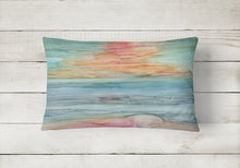 Load image into Gallery viewer, 12 in x 16 in  Outdoor Throw Pillow Abstract Rainbow Canvas Fabric Decorative Pillow