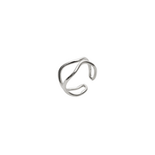 Load image into Gallery viewer, Wavy Lines Sterling Silver Wave Ring