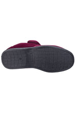Load image into Gallery viewer, Fleet &amp; Foster Mens Sam Touch Fastening Slippers (Red)