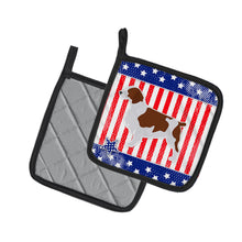 Load image into Gallery viewer, USA Patriotic Welsh Springer Spaniel Pair of Pot Holders