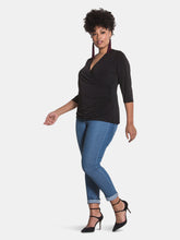 Load image into Gallery viewer, Rouched Wrap Top (Curve)