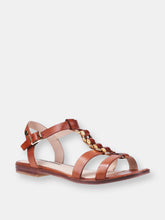 Load image into Gallery viewer, Womens Lucia T-Bar Buckle Leather Sandal - Tan