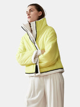 Load image into Gallery viewer, Reversible Cropped Sustainable Down Coat