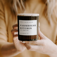 Load image into Gallery viewer, Farmhouse Kitchen Soy Candle 11 oz - Amber Jar