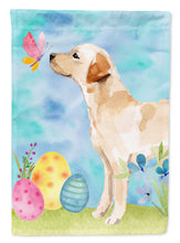 Load image into Gallery viewer, 11 x 15 1/2 in. Polyester Yellow Labrador #2 Easter Garden Flag 2-Sided 2-Ply