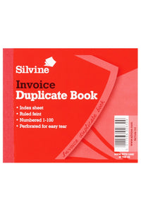 Silvine Small Duplicate Delivery Book Feint 200 Sheets (Pack Of 12) (Red) (One Size)