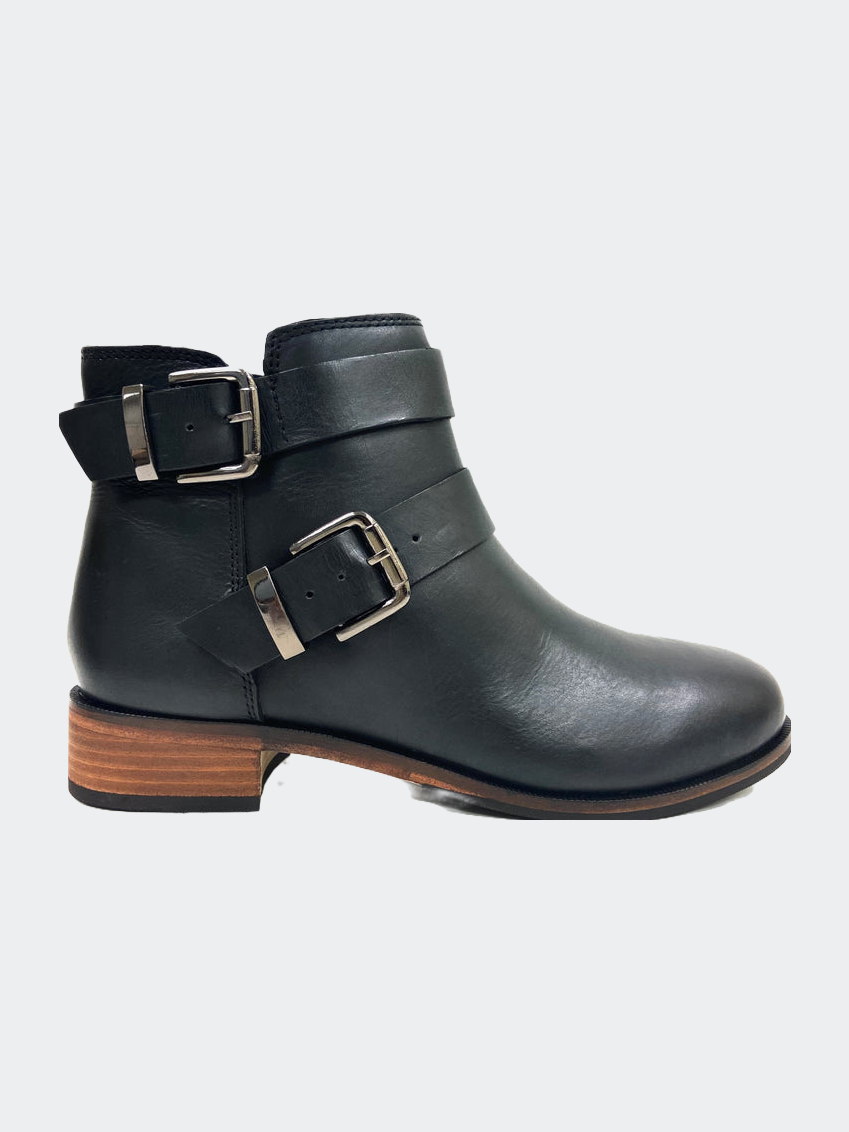 Stacked Heel Vintage Ankle Boot