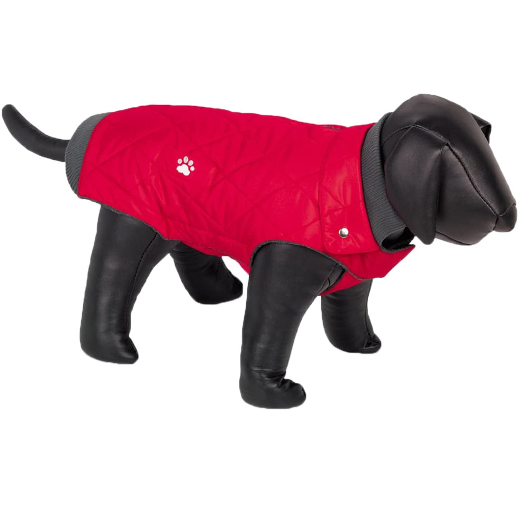 Nobby Nina Fleece Lined Dog Coat (Red) (12.5in)