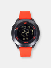Load image into Gallery viewer, Skechers Watch SR5109 Rosencrans, Digital Display, Chronograph, Date Function, Backlight,  Orange Silicone Band, Black