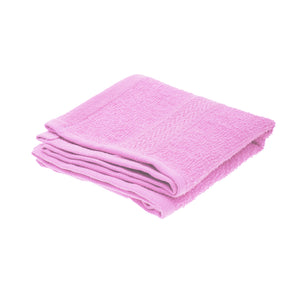 Jassz Plain Guest Hand Towel (350 GSM) (Pack of 2) (Pink) (One Size)
