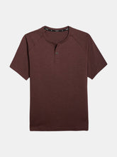 Load image into Gallery viewer, Go-To Short Sleeve Henley | Men&#39;s Heather Burgundy