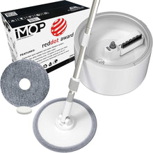 Load image into Gallery viewer, IMOP Microfiber Spin Mop and Bucket (2 Pads)