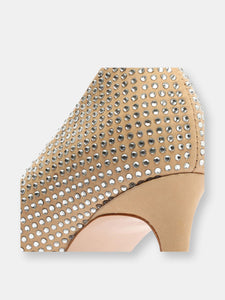 Lou Crystal Nubuck & Rhinestones Pump