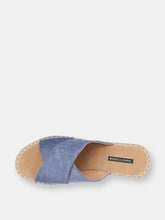 Load image into Gallery viewer, Darline Blue Espadrille Wedge Sandals