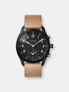 Kronaby Apex S0730-1 Tan Leather Automatic Self Wind Smart Watch