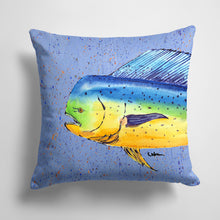 Load image into Gallery viewer, 14 in x 14 in Outdoor Throw PillowDolphin Mahi Mahi Fabric Decorative Pillow