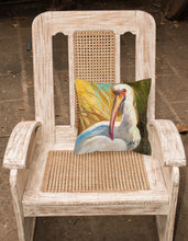 Load image into Gallery viewer, 14 in x 14 in Outdoor Throw PillowWhite Ibis Fabric Decorative Pillow
