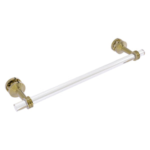 Allied Brass Pacific Beach Collection 24 Inch Shower Door Towel Bar with Dotted Accents